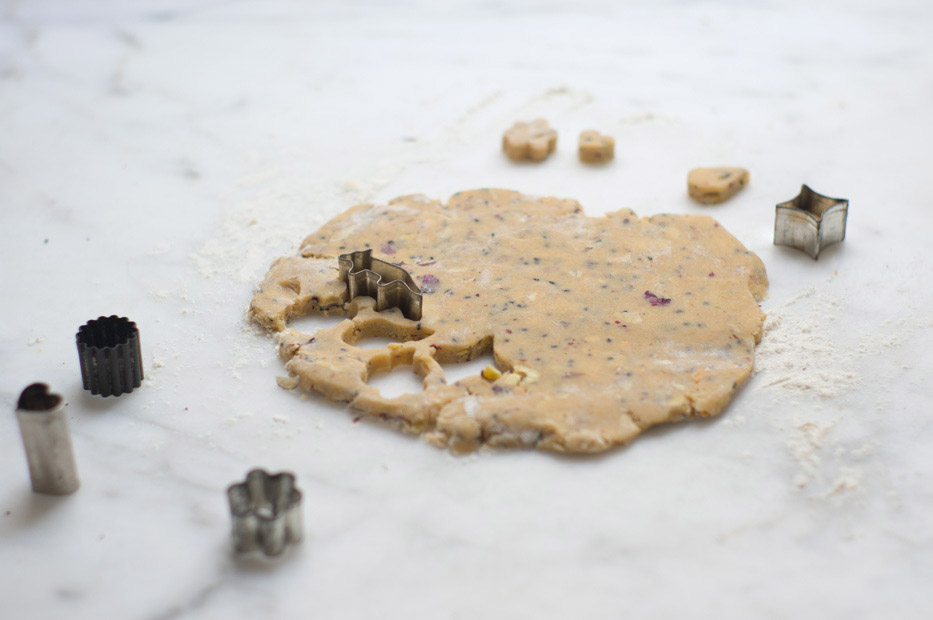 Rosewater Shortbread Cookies Recipe